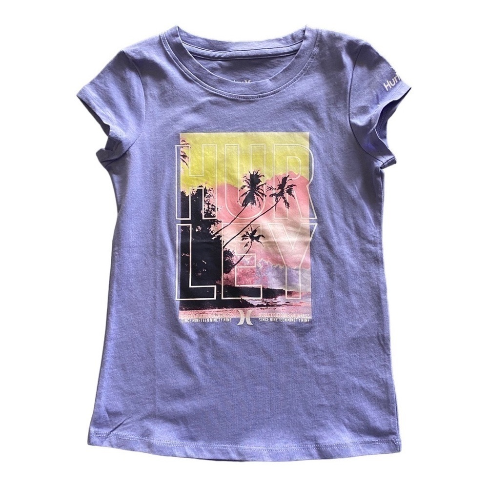 NWT-HURLEY -PURPLE TSHIRT-GIRLS 6